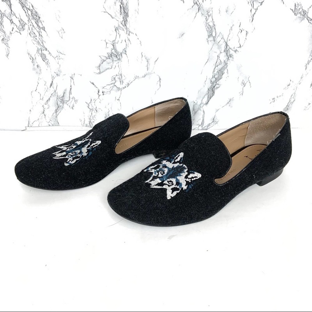 Banana Republic Wool Wolf Loafer Flats Size 6.5